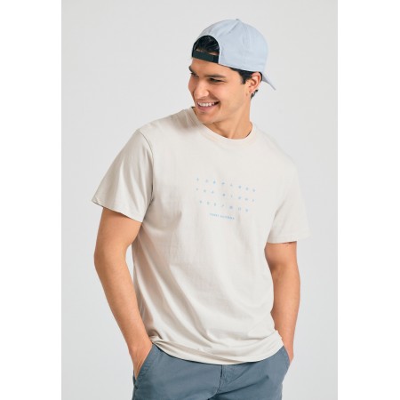 Funky Buddha Ανδρικό Κοντομάνικο T-Shirt Γκρι Ανοιχτό