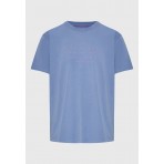 Funky Buddha Ανδρικό Κοντομάνικο T-Shirt Σιέλ