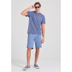 Funky Buddha Ανδρικό Κοντομάνικο T-Shirt Ίντιγκο