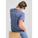 Funky Buddha Ανδρικό Κοντομάνικο T-Shirt Ίντιγκο