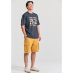 Funky Buddha Ανδρική Βερμούδα Cargo (FBM011-031-03-MINERAL-YELLOW)