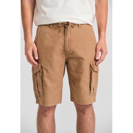 Funky Buddha Ανδρική Βερμούδα Cargo Μπεζ