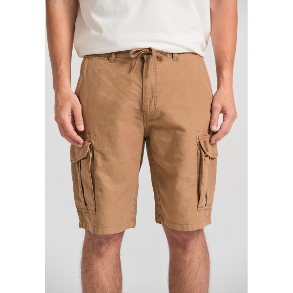 Funky Buddha Ανδρική Βερμούδα Cargo (FBM011-032-03-BEIGE)