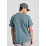 Funky Buddha Ανδρικό Κοντομάνικο T-Shirt Γκρι