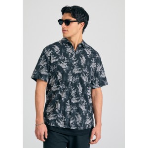 Funky Buddha Ανδρικό Πουκάμισο Με Κοντό Μανίκι (FBM011-035-05-BLACK)