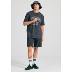 Funky Buddha Ανδρικό Κοντομάνικο T-Shirt Ανθρακί