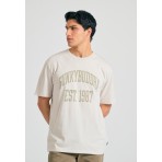 Funky Buddha Ανδρικό Κοντομάνικο T-Shirt Γκρι Ανοιχτό