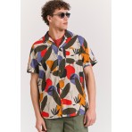 Funky Buddha Ανδρικό Κοντομάνικο Floral Πουκάμισο Πολύχρωμο