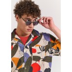 Funky Buddha Ανδρικό Κοντομάνικο Floral Πουκάμισο Πολύχρωμο