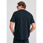 Funky Buddha Ανδρικό Κοντομάνικο T-Shirt Μαύρο