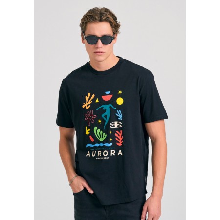 Funky Buddha Ανδρική Μπλούζα Κοντό Μανίκι Με Τύπωμα 