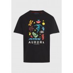 Funky Buddha Ανδρικό Κοντομάνικο T-Shirt Μαύρο