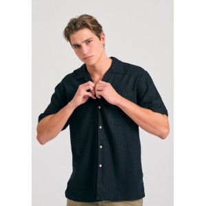 Funky Buddha Πουκάμισο Κοντομάνικο Ανδρικό (FBM011-049-05-BLACK)