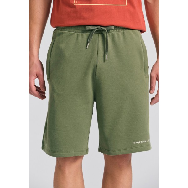 Funky Buddha Ανδρικό  Αθλητικό Σορτς (FBM011-050-03-HUNTER-GREEN)
