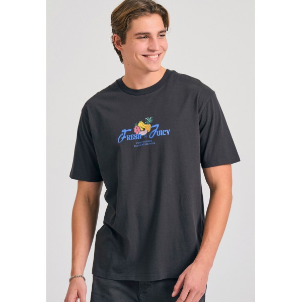 Funky Buddha T-Shirt Ανδρικό (FBM011-051-04-ANTHRACITE)