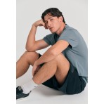 Funky Buddha Ανδρική Αθλητική Βερμούδα Μαύρη