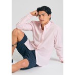 Funky Buddha Ανδρικό  Πουκάμισο Basic (FBM011-052-05-PINK-MEL)