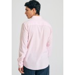 Funky Buddha Ανδρικό  Πουκάμισο Basic (FBM011-052-05-PINK-MEL)