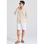Funky Buddha Ανδρικό  Πουκάμισο Basic (FBM011-052-05-SAND-MEL)