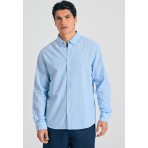 Funky Buddha Ανδρικό  Πουκάμισο Basic (FBM011-052-05-SKY-BLUE-MEL)