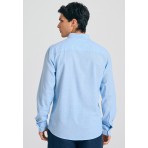 Funky Buddha Ανδρικό  Πουκάμισο Basic (FBM011-052-05-SKY-BLUE-MEL)