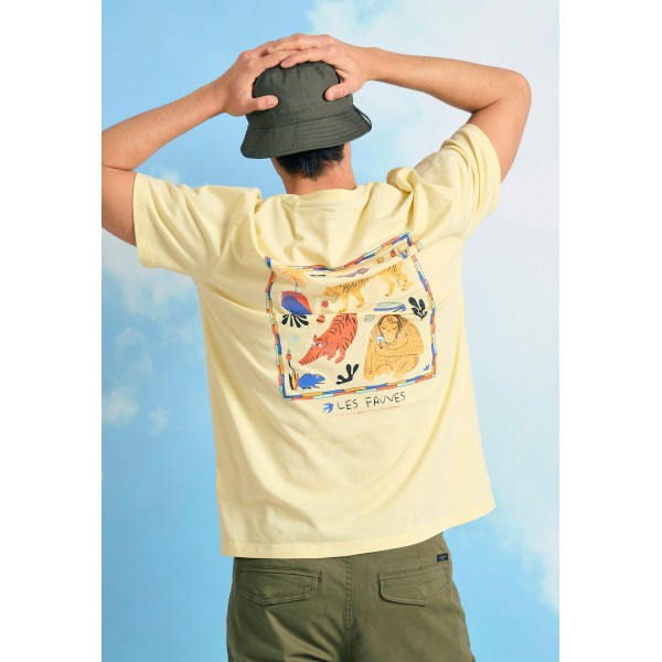 Funky Buddha T-Shirt Ανδρικό (FBM011-057-04-LEMON-DROP)