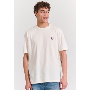 Funky Buddha T-Shirt Ανδρικό (FBM011-057-04-OFF-WHITE)