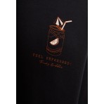 Funky Buddha Ανδρική Κοντομάνικη Μπλούζα Ανθρακί