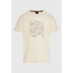 Funky Buddha Ανδρική Κοντομάνικη Μπλούζα Εκρού