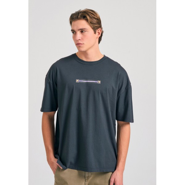 Funky Buddha T-Shirt Ανδρικό (FBM011-063-04-ANTHRACITE)