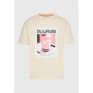 Funky Buddha Photographic T-Shirt Ανδρικό (FBM011-065-04-CHALK)
