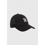 Funky Buddha Ανδρικό Trucker Καπέλο Snapback Μαύρο