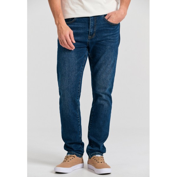 Funky Buddha Ανδρικό Τζιν Παντελόνι Tapered Fit (FBM011-070-02-DK-BLUE)