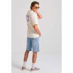 Funky Buddha Ανδρική Τζην Βερμούδα (FBM011-070-03-LT-BLUE)
