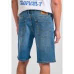 Funky Buddha Ανδρική Τζην Βερμούδα (FBM011-070-03-MD-BLUE)