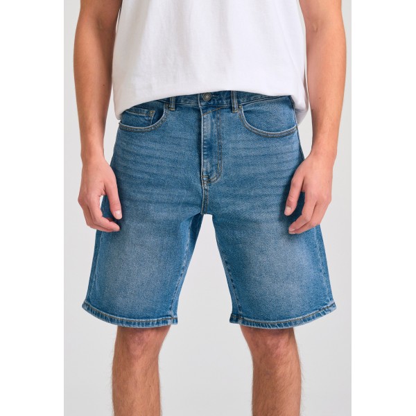 Funky Buddha Ανδρική Τζην Βερμούδα (FBM011-070-03-MD-BLUE)