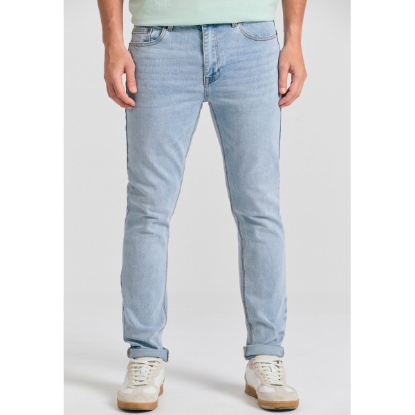 Funky Buddha Ανδρικό Τζιν Παντελόνι Slim Fit (FBM011-072-02-LT-BLUE)