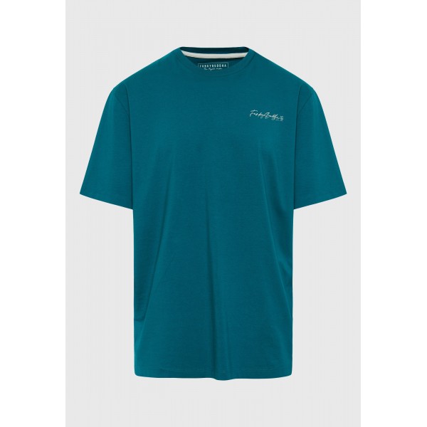 Funky Buddha Graphic T-Shirt Ανδρικό (FBM011-074-04-PEACOCK)