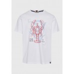 Funky Buddha Vintage Ανδρική Κοντομάνικη Μπλούζα Λευκή