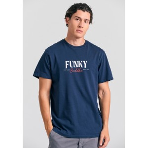Funky Buddha T-Shirt Ανδρικό (FBM011-084-04-NAVY)