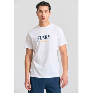 Funky Buddha T-Shirt Ανδρικό (FBM011-084-04-WHITE)
