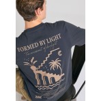 Funky Buddha Ανδρικό Κοντομάνικο T-Shirt Ανθρακί