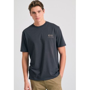 Funky Buddha Ethnic Look T-Shirt Ανδρικό (FBM011-086-04-ANTHRACITE)