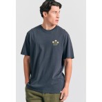 Funky Buddha Ανδρικό Κοντομάνικο T-Shirt Ανθρακί