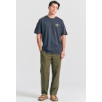 Funky Buddha Ανδρικό Κοντομάνικο T-Shirt Ανθρακί