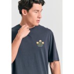 Funky Buddha Ανδρικό Κοντομάνικο T-Shirt Ανθρακί