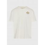 Funky Buddha Ανδρικό Κοντομάνικο T-Shirt Εκρού