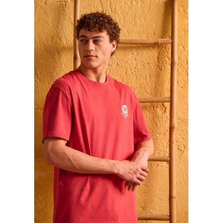 Funky Buddha Ανδρικό Κοντομάνικο T-Shirt Κόκκινο