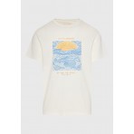 Funky Buddha Ανδρικό Κοντομάνικο T-Shirt Εκρού
