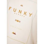 Funky Buddha Ανδρικό Κοντομάνικο T-Shirt Εκρού